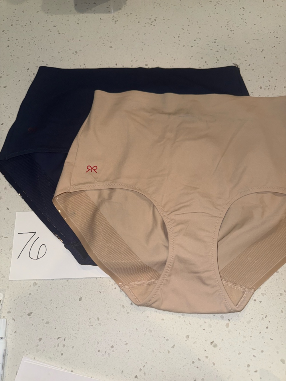 Ruby Ribbon Everyday Waistline Briefs, Set of 2 in Nude and Navy, XL